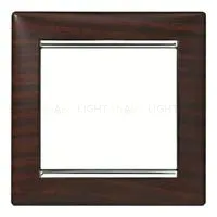 Рамка одинарная Legrand Valena,темное дерево/серебро 770371 770371