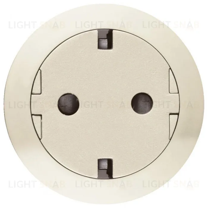 Розетка с заземлением с плоской лицевой панелью Legrand Celiane, безвинтовой зажим (слоновая кость) 67169+80251 67169 + 80251