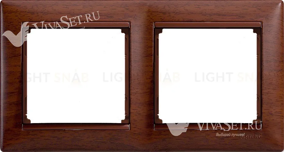 Рамка двойная Legrand Valena тонированное дерево 770312 770312