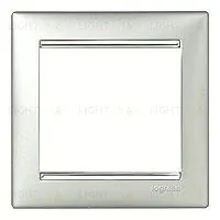 Рамка одинарная Legrand Valena, алюминий/серебро 770351 770351