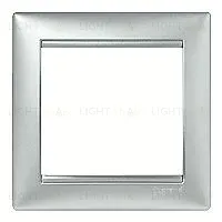 Рамка одинарная Legrand Valena, алюминий 770151 770151