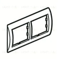 Рамка двойная Legrand Valena, алюминий 770152 770152