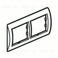 Рамка двойная Legrand Valena, алюминий/серебро 770352 770352