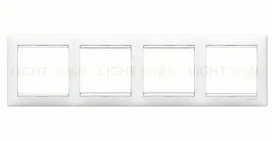 Рамка четверная Legrand Valena, белый глянцевый 774454 774454