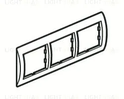 Рамка тройная Legrand Valena, алюминий 770153 770153