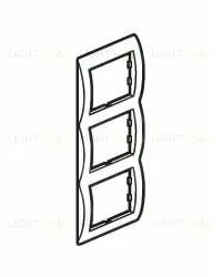 Рамка тройная для вертикального монтажа Legrand Valena, белый глянцевый 774457 774457