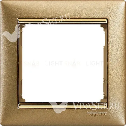 Рамка одинарная Legrand Valena матовое золото 770301 770301