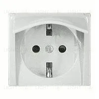 Розетка с заземляющими контактами с откидной крышкой Legrand Valena 16А/250В 774422 774422