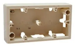 Коробка Legrand Valena для накладного монтажа 2 поста, кремовый глянцевый 776132 776132