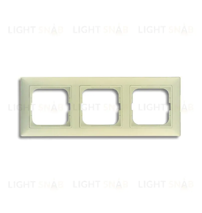 Рамка трехместная ABB Basic 55, слоновая кость 2CKA001725A1486 2CKA001725A1486