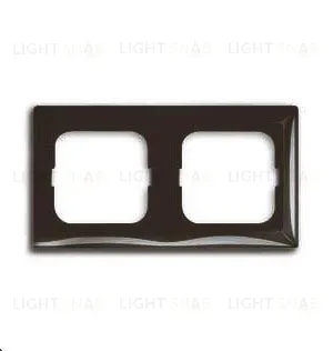 Рамка двойная ABB Basic 55, цвет шато-черный 2CKA001725A1507 2CKA001725A1507