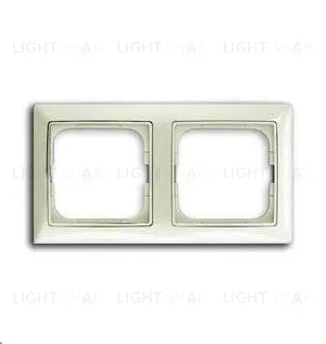 Рамка двойная ABB Basic 55, цвет шале-белый 2CKA001725A1512 2CKA001725A1512