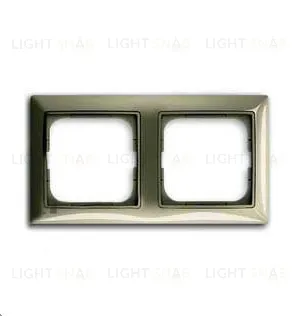 Рамка двойная ABB Basic 55 бежевая 2CKA001725A1527 2CKA001725A1527