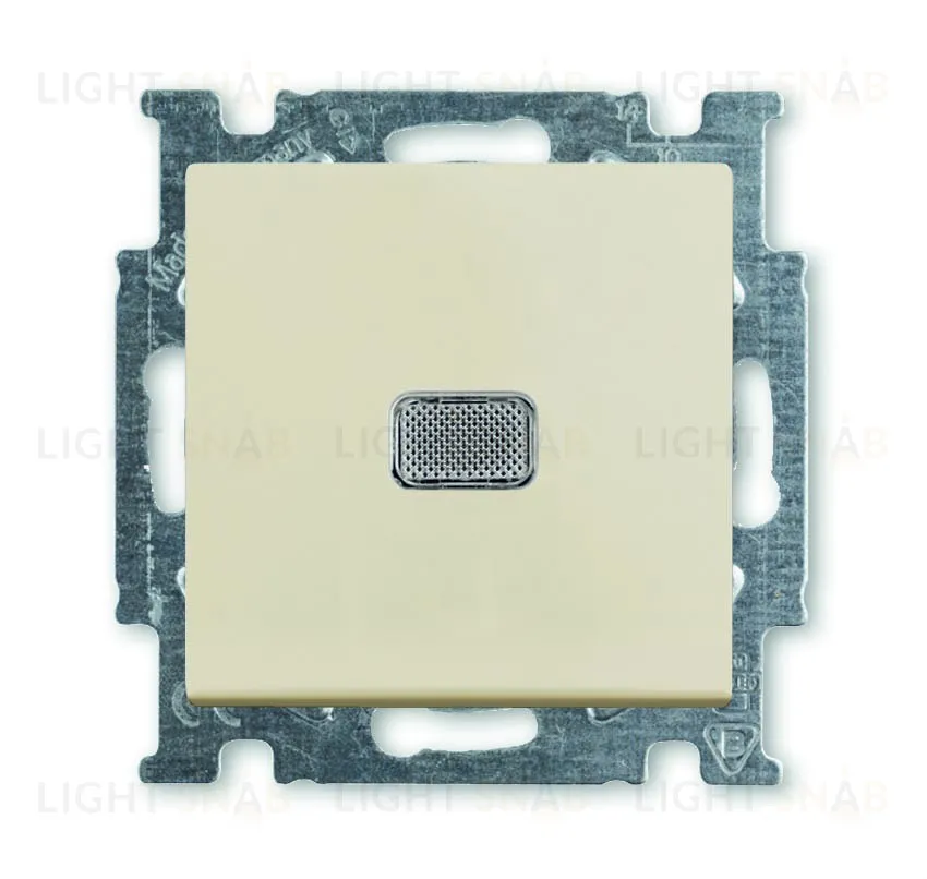 Переключатель одноклавишный с подсветкой ABB Basic 55, слоновая кость 2CKA001012A2150 2CKA001012A2150