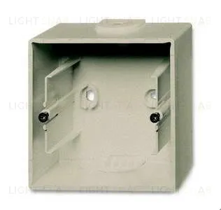 Коробка одинарная для открытого монтажа ABB Basic 55, шампань 2CKA001799A0962 2CKA001799A0962