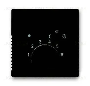 Терморегулятор ABB Basic 55, шато-черный 2CKA001032A0498+2CKA001710A3935 2CKA001032A0498 + 2CKA001710A3935