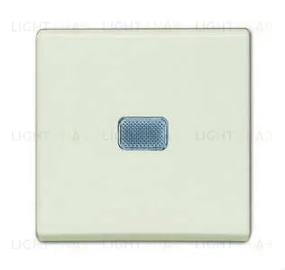 Выключатель одноклавишный с подсветкой ABB Basic 55, шале-белый 2CKA001012A2185 2CKA001012A2185