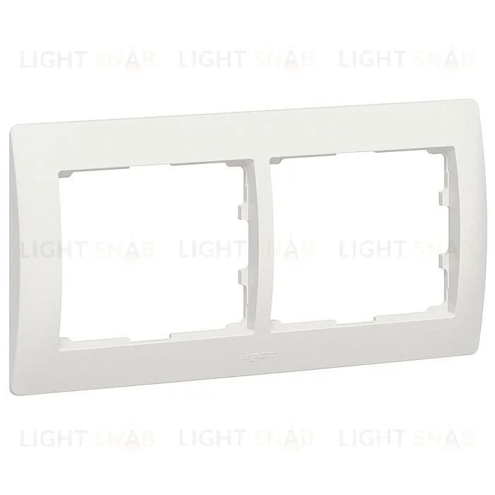 Рамка двойная для горизонтального монтажа Legrand Galea Life перламутр 771502 771502