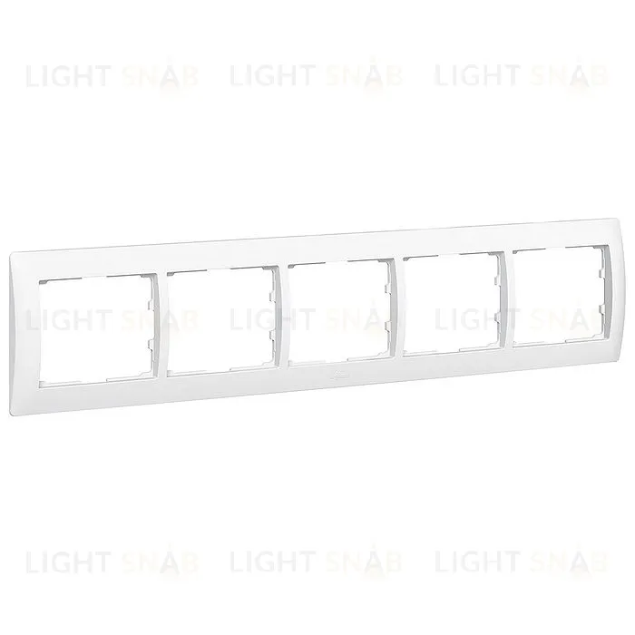 Рамка пятерная для горизонтального монтажа Legrand Galea Life белый глянцевый 771005 771005