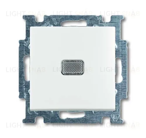Переключатель одноклавишный с подсветкой ABB Basic 55, белый 2CKA001012A2143 2CKA001012A2143