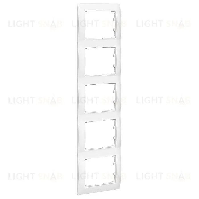Рамка пятерная для вертикального монтажа Legrand Galea Life белый глянцевый 771009 771009