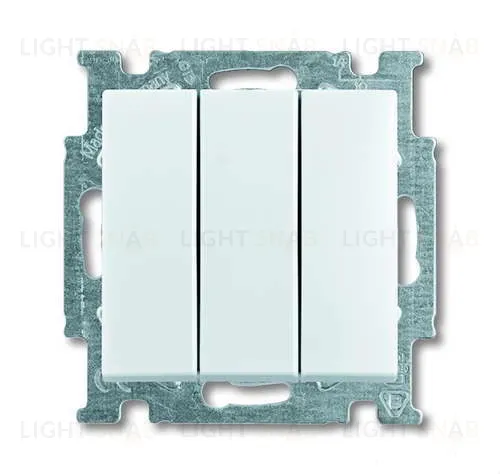 Выключатель трехклавишный ABB Basic 55, белый 2CKA001012A2155 2CKA001012A2155
