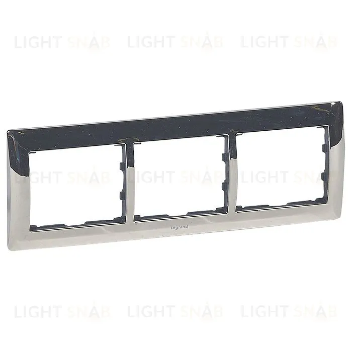 Рамка тройная для горизонтального монтажа Legrand Galea Life хром 771933 771933