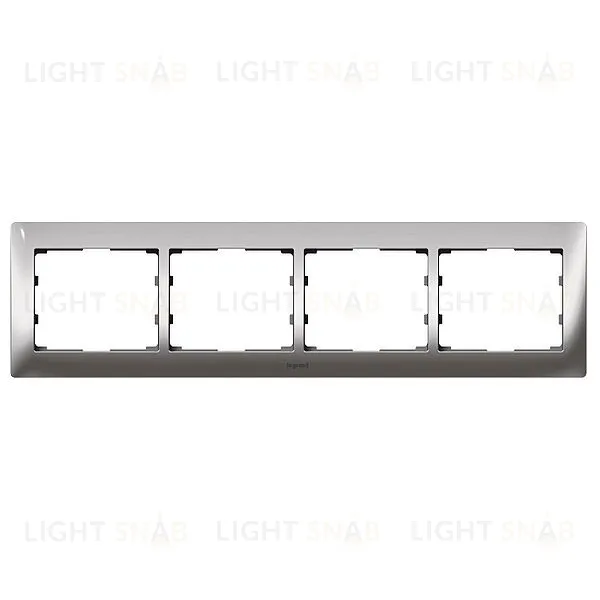 Рамка четверная для горизонтального монтажа Legrand Galea Life хром 771934 771934