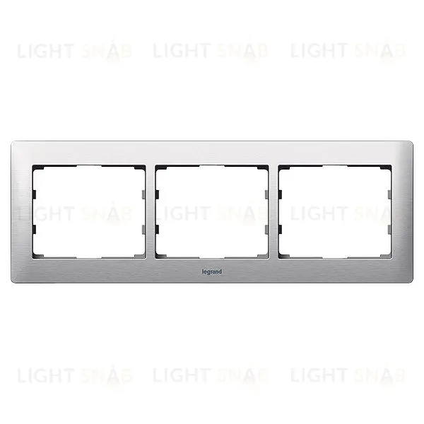Рамка тройная для горизонтального монтажа Legrand Galea Life шлифованный алюминий 771953 771953