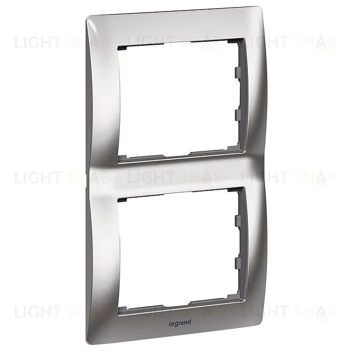 Рамка двойная для вертикального монтажа Legrand Galea Life хром 771936 771936