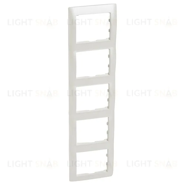 Рамка пятерная для вертикального монтажа Legrand Galea Life перламутр 771509 771509