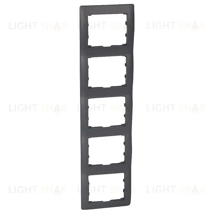 Рамка пятерная для вертикального монтажа Legrand Galea Life темная бронза 771209 771209