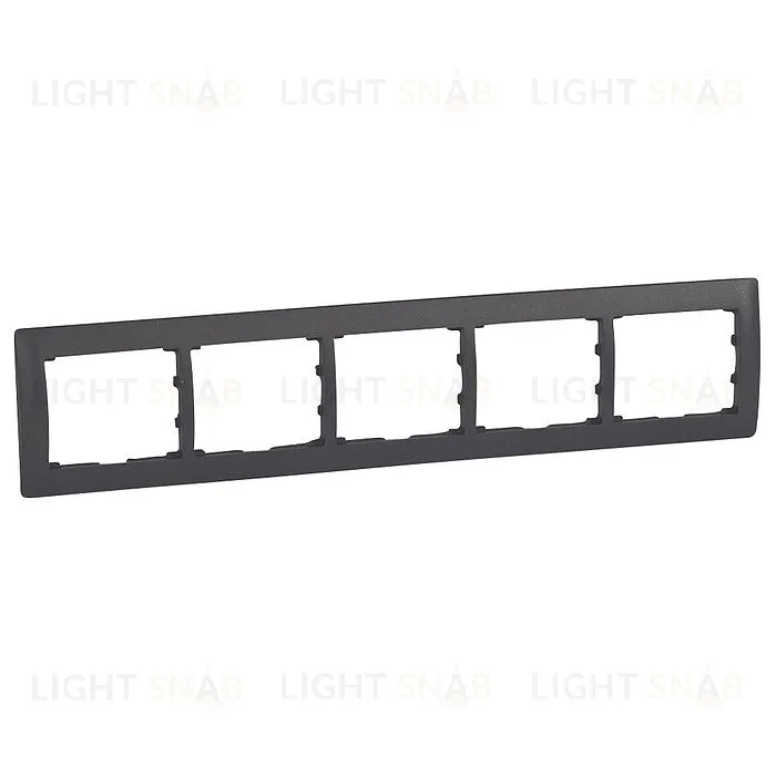 Рамка пятерная для горизонтального монтажа Legrand Galea Life темная бронза 771205 771205