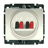 Розетка акустическая двойная Legrand Galea Life 771525+775784 771525 + 775784