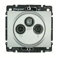 Розетка телевизионная оконечная TV-SAT-FM Legrand Galea Life 775789+771373 775789 + 771373