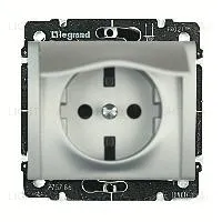 Розетка с заземляющими контактами с откидной крышкой Legrand Galea Life 16А/250В 775921+771322 775921 + 771322