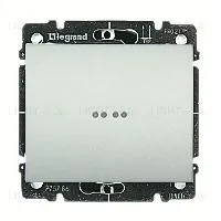 Выключатель одноклавишный проходной с подсветкой Legrand Galea Life (вкл/выкл с 2-х мест) 10А/250В 775602+771334 775602 + 771334