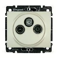 Розетка телевизионная оконечная TV-SAT-FM Legrand Galea Life 775789+771573 775789 + 771573