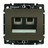 Розетка компьютерная двойная Legrand Galea Life RJ45 5-й кат. 775762+771275 775762 + 771275