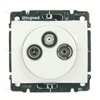 Розетка телевизионная оконечная TV-SAT-FM Legrand Galea Life 775789+771073 775789 + 771073