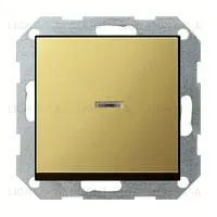 Выключатель одноклавишный универс. с подсветкой Gira (вкл/выкл с 2-х мест) 10А/250В 010600+099600+0290604 010600 + 099600 + 0290604