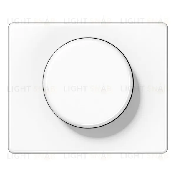 Светорегулятор JUNG поворотно-нажимной LED 3-60Вт., 20-210Вт ламп накал. и галог., белый глянец 1730DD+SL1540WW 1730DD + SL1540WW