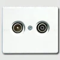 Телевизионная розетка оконечная Jung TV-FM S2900+sl561tvww S2900 + sl561tvww