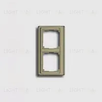 Рамка двойная для вертикального монтажа Jung SL 500, золотая бронза sl582gb sl582gb