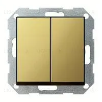 Выключатель двухклавишный Gira 10А/250В 010500+0295604 010500 + 0295604