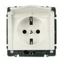 Розетка с заземляющими контактами с откидной крышкой Legrand Galea Life 16А/250В 775921+777022 775921 + 777022