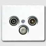 Телевизионная розетка проходная Jung TV-SAT-FM S4110+sl561satww S4110 + sl561satww