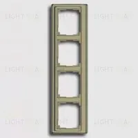 Рамка четверная для вертикального монтажа Jung SL 500, золотая бронза sl584gb sl584gb