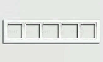 Рамка пятерная Jung LS-design белый глянцевый LSD985WW LSD985WW