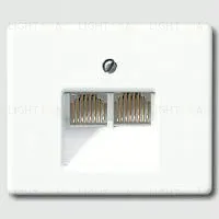 Розетка компьютерная двойная Jung RJ45 6-й кат. sl569-2uaww+epuae8-8upok6 sl569-2uaww + epuae8-8upok6